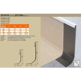 Hohlkehl profilú szegőléc 42225 6