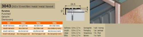 Öntapadós "L" lépcsőélvédő 45208