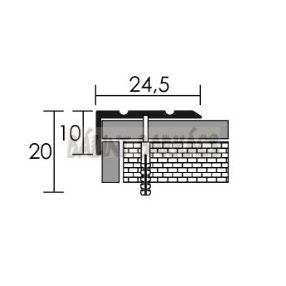 Furatos "L" lépcsőélvédő 45229