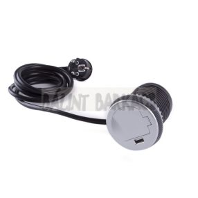 Singlebox, 1-es + 1USB, alu