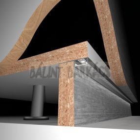 LED profil lábazati, FL 