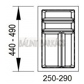 Evőeszköztartó 350/500