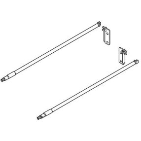 Magasító korlát, krémfehér